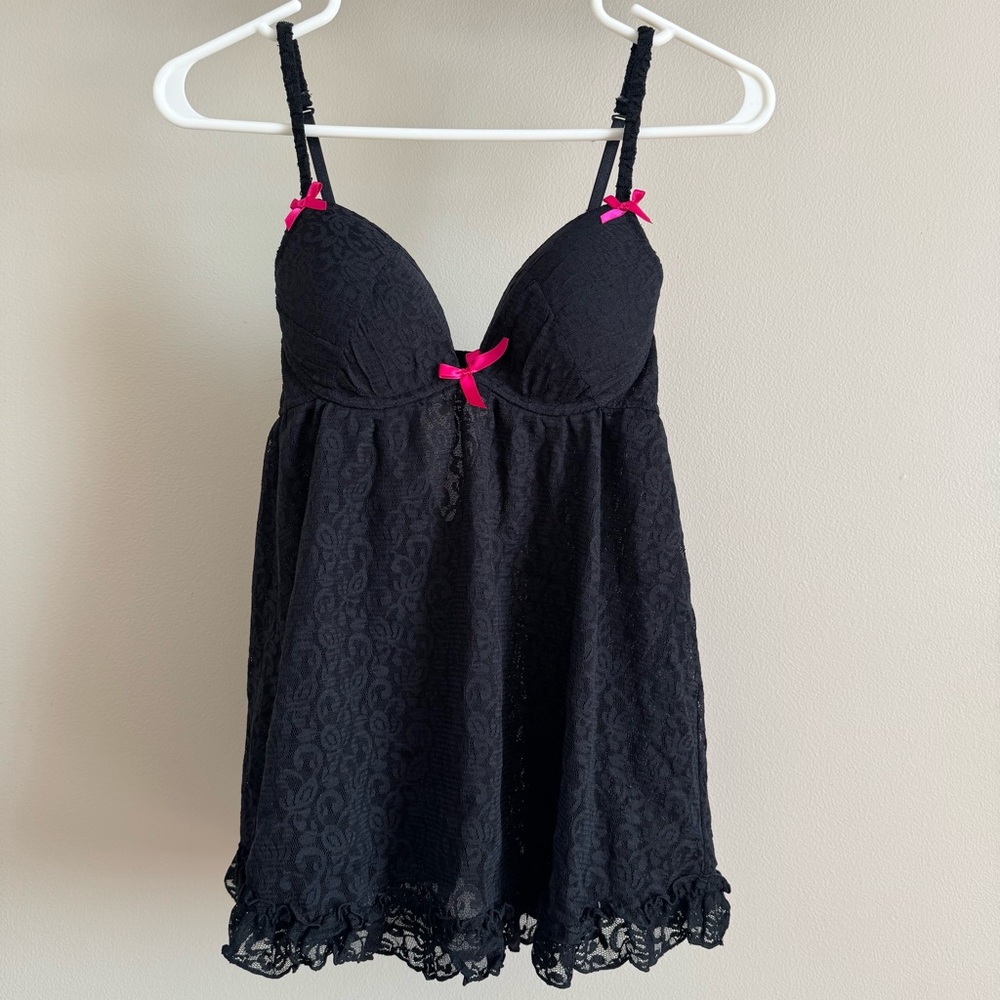 La Senza Black Lace Babydoll